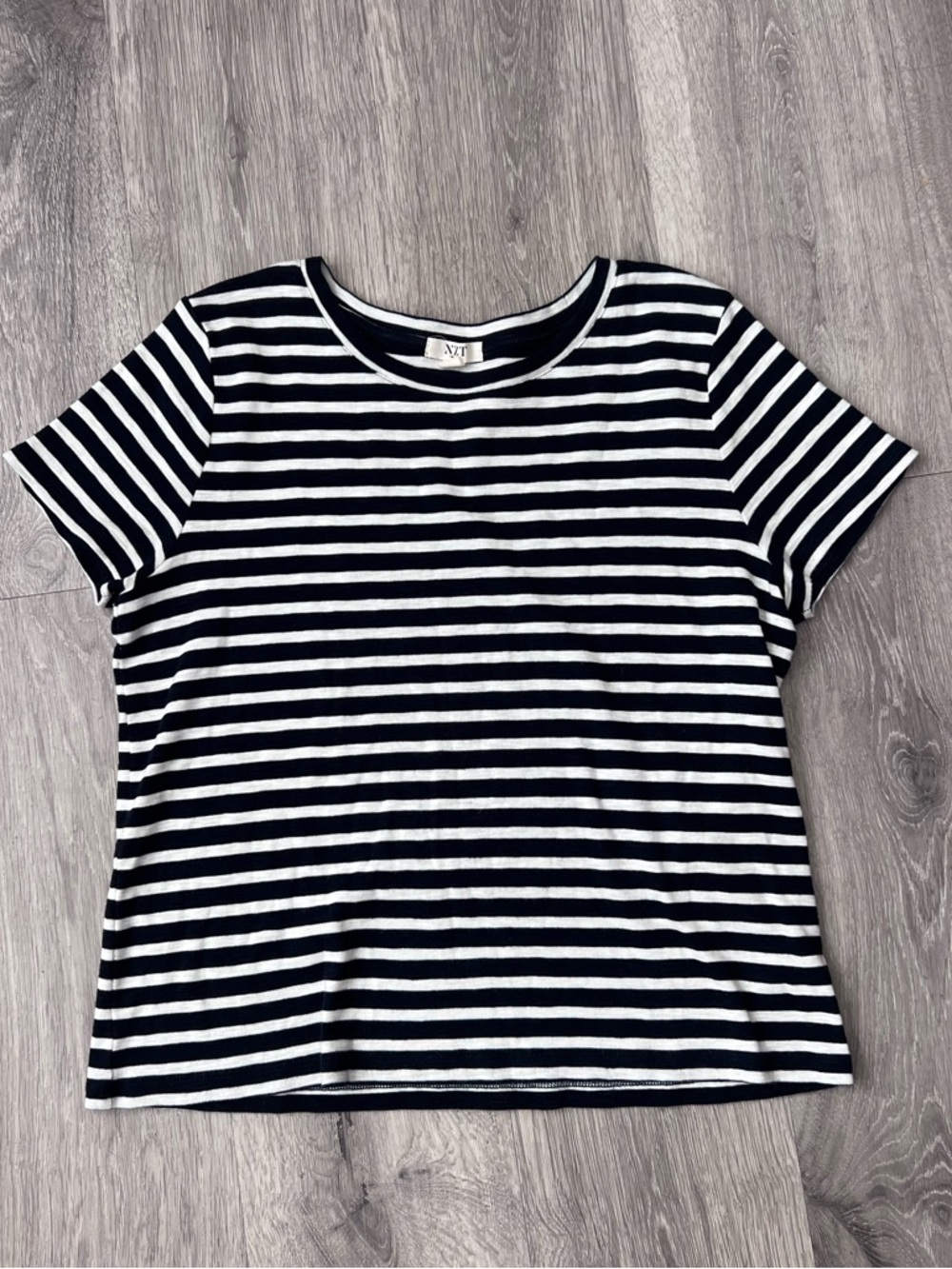 Classic Navy & White Striped Tee